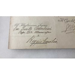 Croce da Cavaliere della Corona d Italia e lettera di accompagnamento