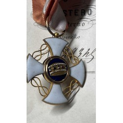 Croce da Cavaliere della Corona d Italia e lettera di accompagnamento