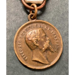 Medaglia in bronzo commemorativa battaglie del Risorgimento campagna del  1859