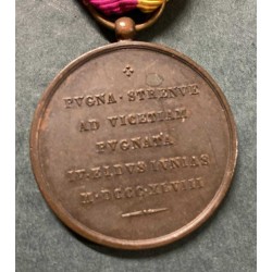 Medaglia in bronzo ai Volontari Romani per la Difesa di Venezia 1848