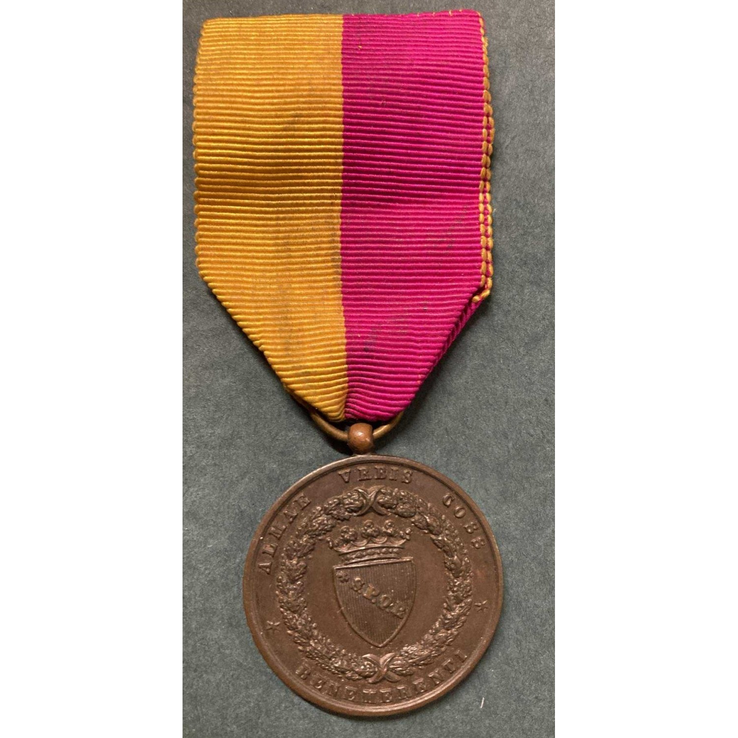 Bronze Medal to the Roman Volunteers for the Defense of Venice 1848