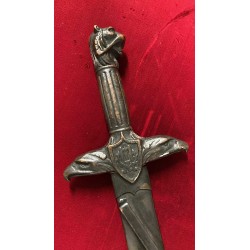Extremely rare dagger for a soldier of the Roman Legion of War Disabled and Invalids, in the "bronzed" and numbered version