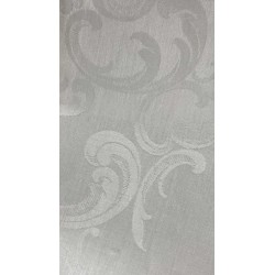 White damask tablecloth with floral motifs  from Schloss Klessheim and Gastenhaus der Führer.