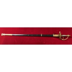 Beautiful sword called Albertina M1833 with mottos on the blade Long Live the King, Long Live Italy