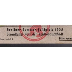 Biglietto rappresentazione teatrale Orpheus und Eurydike Berlino 1938