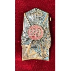 Fregio pentagonale per adrian anni 20 , 29° Rgt Fanteria Territoriale