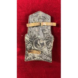 Adrian helmet front badge  from the 1920s.  SUSSISTENZA