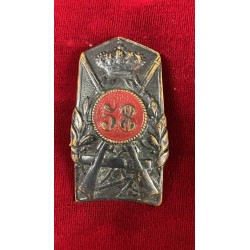 Pentagonal frieze for Adrian 1920s - 58th Territorial Infantry Regiment