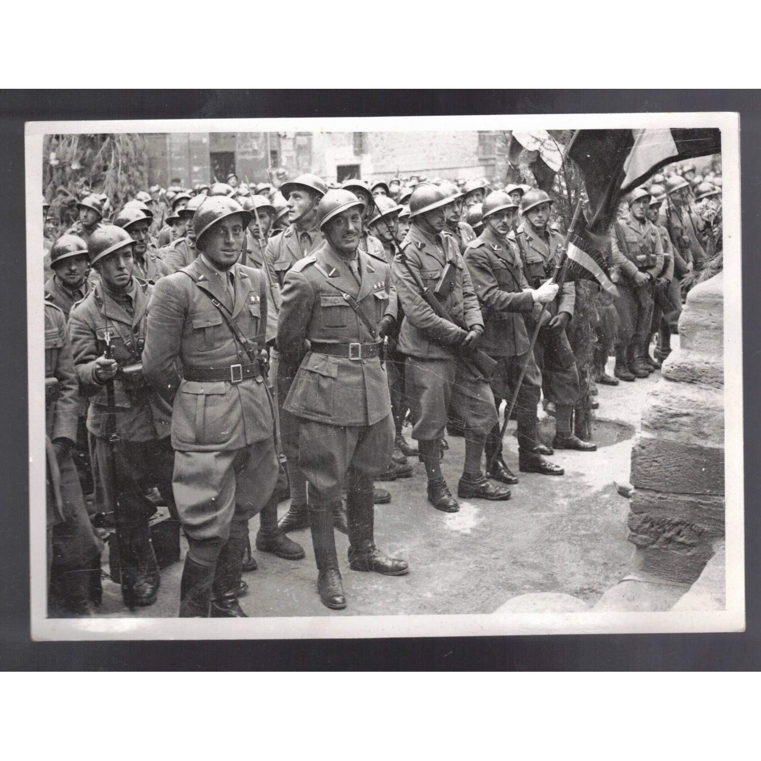 Foto di un gruppo di volontari Guerra di Spagna