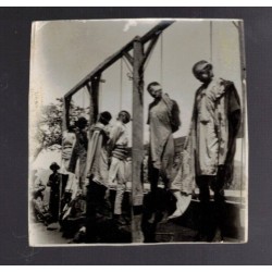 Foto di impiccati per rappresaglia strage GONDRAND 13 Febbraio 1936