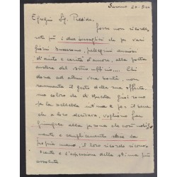 Lettera inviata al Preside della scuola da parte di due Bersaglieri Volontari RSI