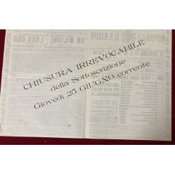 Volantino pubblicitario Prestito a Premi Repubblica di San Marino 1908
