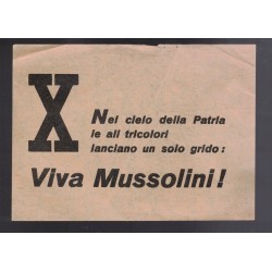 Coppia di volantini di propaganda per la Crociera del Decennale