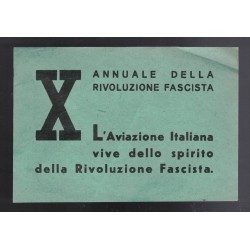 Coppia di volantini di propaganda per la Crociera del Decennale