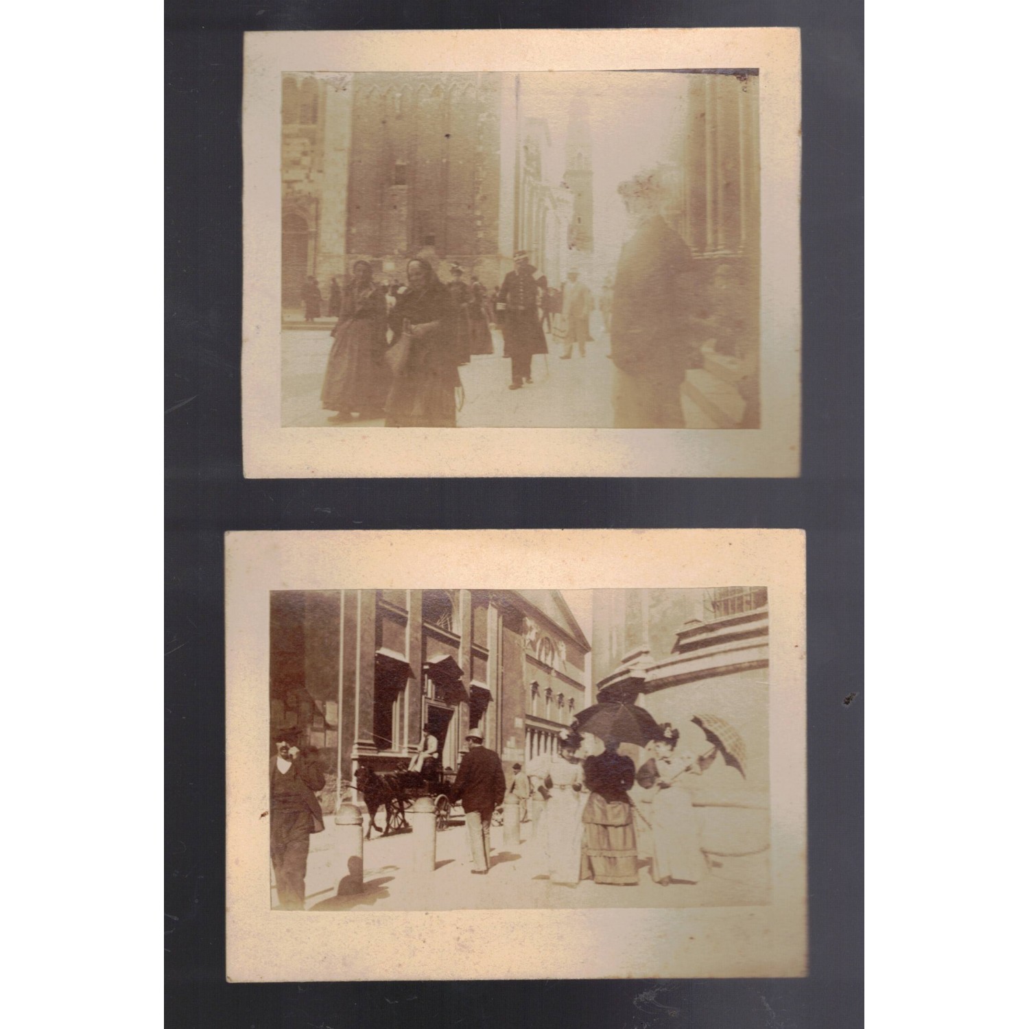 Coppia di foto scattate a Parma 1894