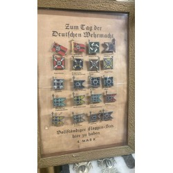 WHW Complete series of German Army battle flags from the 1930s and 1940s