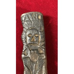 Militia dagger for Blackshirts M35 troops with a dedication on the blade and a fully sculpted handle