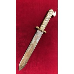 Italian fascist dagger FIDELITER-type dagger with bronze hilt