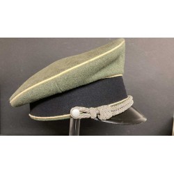 Originale !!! Schirmutze da Sottufficiale delle Waffen SS smostreggiato
