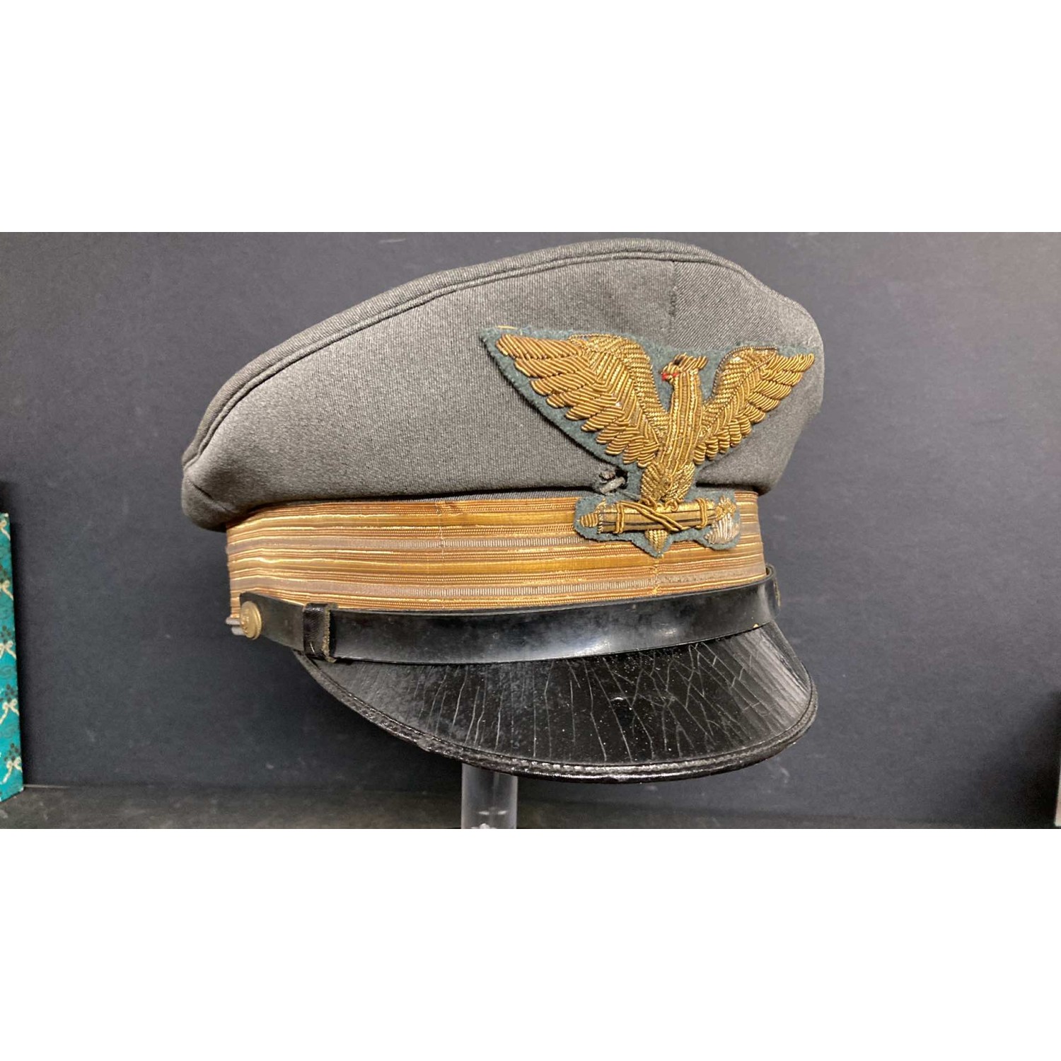 Rarita! Berretto M33/44 da Ufficiale della Polizia Repubblicana 1944/45