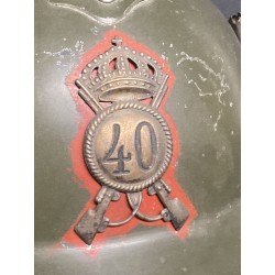 Adrian aluminum parade helmet for the Colonel Commander of the 40th "BOLOGNA" Infantry Regiment