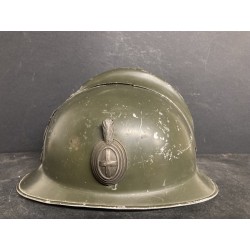 Elmetto Adrian in alluminio da parata per Colonnello Comandante 40° Rgt Fanteria "BOLOGNA"