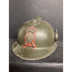 Elmetto Adrian in alluminio da parata per Colonnello Comandante 40° Rgt Fanteria "BOLOGNA"