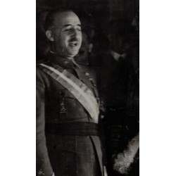 Photo of Caudillo Francisco Franco and Italian diplomat