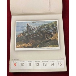Rarissimo calendario della Heer del 1944 in lingua danese