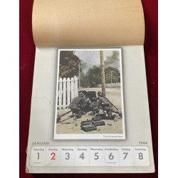 A true rarity! 1944 German Army Calendar in Danish