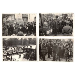 Photo group of Nizzarda Action Groups visiting a war memorial