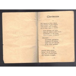 Libretto canti Le Nostre Canzoni Fasci Govanili di Combattimento Parma