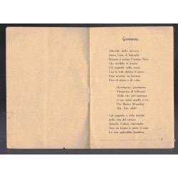 Libretto di canti fascisti Inni della Rivoluzione Gruppo Universitario PALERMO