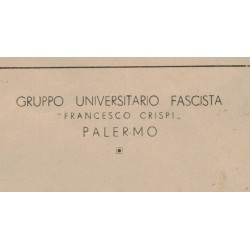 Libretto di canti fascisti Inni della Rivoluzione Gruppo Universitario PALERMO
