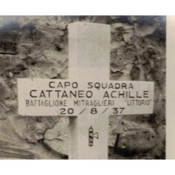 Foto di tomba di un caduto Guerra di Spagna 1937