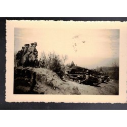 Lot of 12 photos of the CV 35 - L35 Royal Army tank on maneuvers