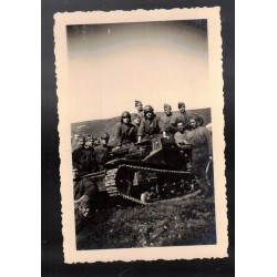 Lotto di 12 foto di carro CV 35  - L35 Regio Esercito in manovra