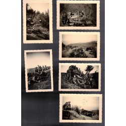 Lot of 12 photos of the CV 35 - L35 Royal Army tank on maneuvers