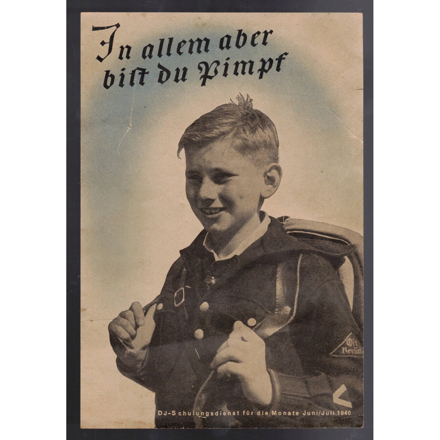 DJ Deutsche Jugend flyer 1940, advertising summer camps for the months of June and July 1940