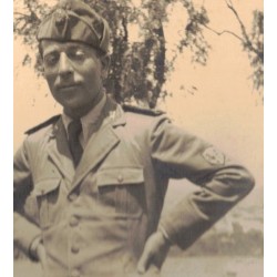 Foto guerra d Africa un Ufficiale e un soldato di truppa