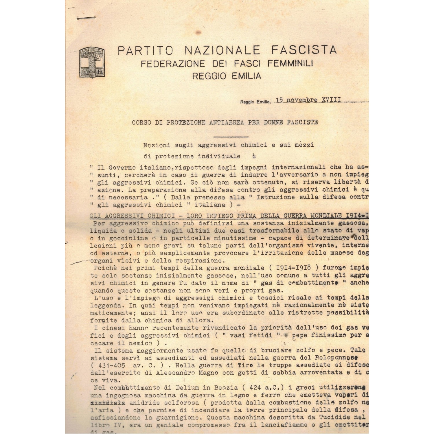 Lot of booklets and manual Anti-Aircraft Protection Course for Fascist Women 1940