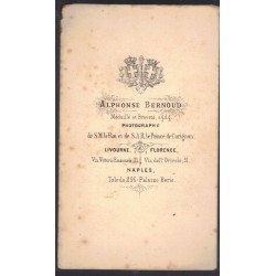 Foto formato carte de visit di un Ufficiale italiano 1848/1859
