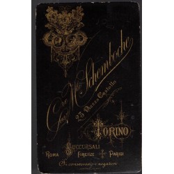 Photo in card-de-visit format of a soldier of the 16th Rail Artillery Regiment