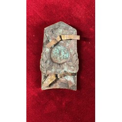 Metal plaque insignia for Adrian helmet, 1920s, 45th Infantry Regiment