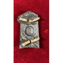 Metal plaque insignia for Adrian helmet, 1920s, 9th Pioneer Regiment