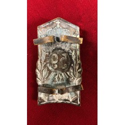 Metal plaque insignia for Adrian helmet, 1920s,  59th Infantry Regiment "CALABRIA"