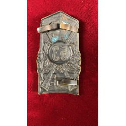 Metal plaque insignia for Adrian helmet, 1920s,  53th Infantry Regiment "UMBRIA"