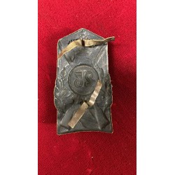 Metal plaque emblem for Adrian helmet, 1920s, 23th Infantry Regiment "COMO"