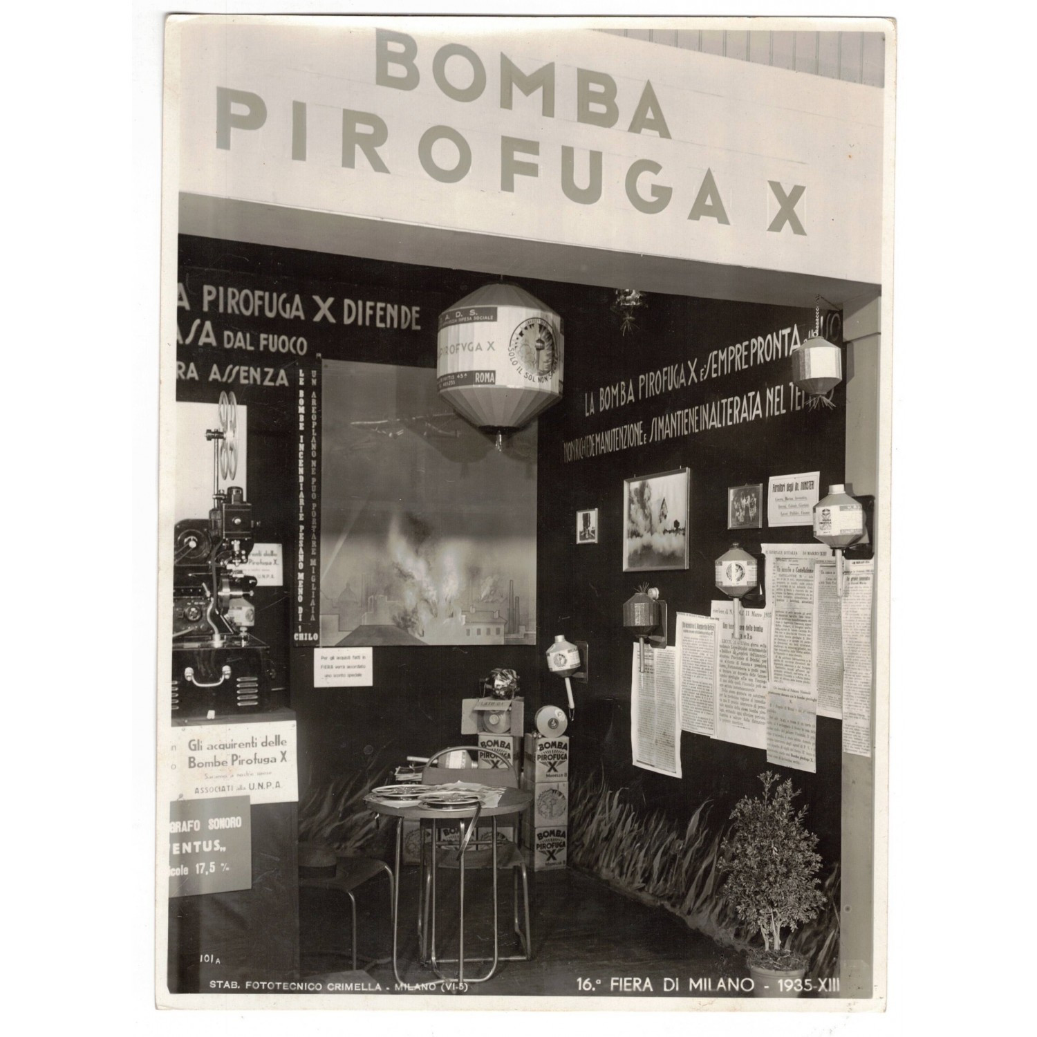 Bomba PIROFUGA Mod. X   INERTE sistema antincendio