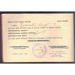 Premilitary booklet 80th Legion MVSN Parma